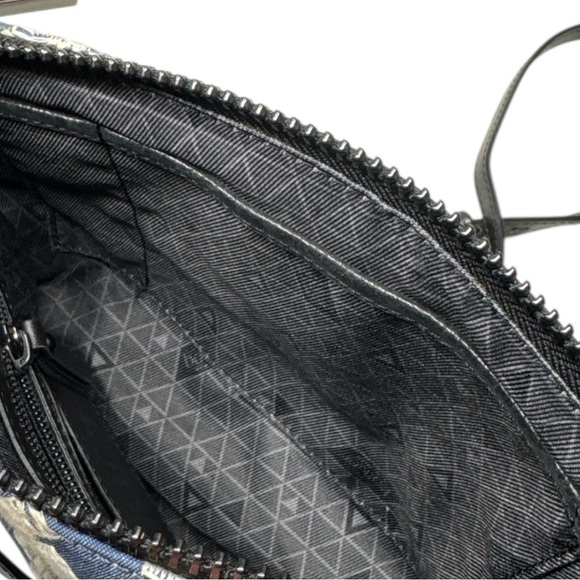 Botkier Trigger Blue Cream Denim Embroidered Crossbody Bag - Picture 8 of 15